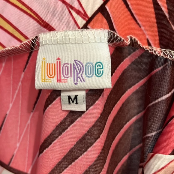 LuLaRoe medium pink skirt or can be worn as a short dress. - Picture 2 of 2